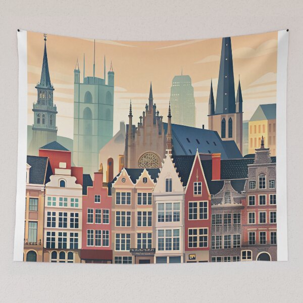 Item preview,   Minimalist skyline of Ghent designed and sold by paulrommer.
