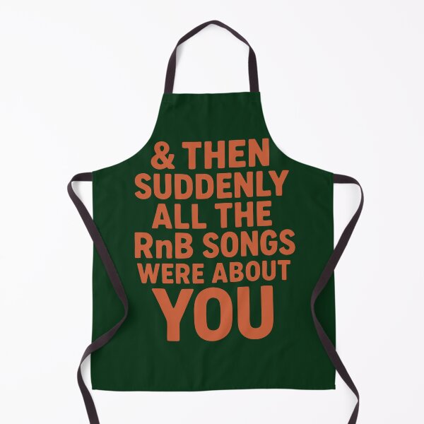 Item preview, And Then Suddenly All the RnB Songs Were About You — Romantic Aesthetic Quote Sticker designed and sold by Minimum-Rage.