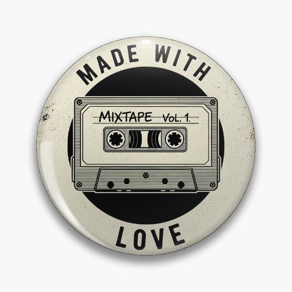 Item preview, Made With Love Mixtape – Retro Cassette Tape Art designed and sold by Imaginationbeyond.