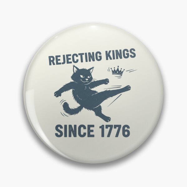 Item preview, No Kings In America Since 1776 Cat Kitten Vintage designed and sold by SunfullyYours.