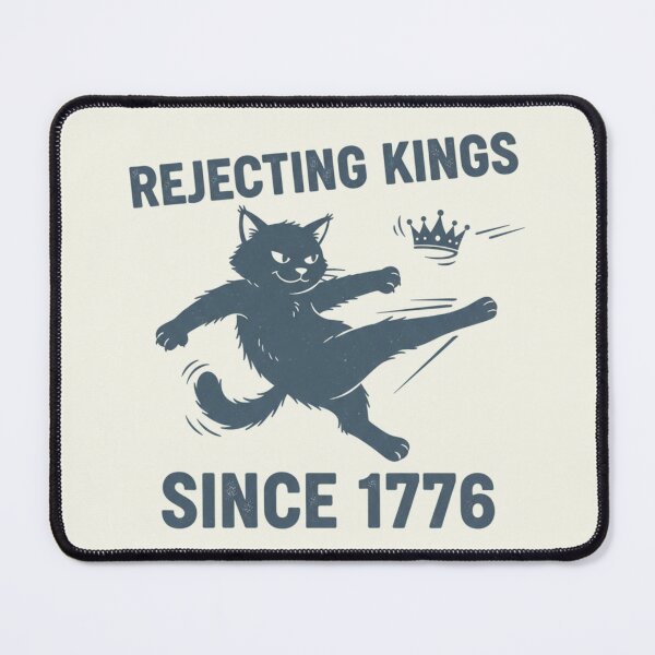 Item preview, No Kings In America Since 1776 Cat Kitten Vintage designed and sold by SunfullyYours.