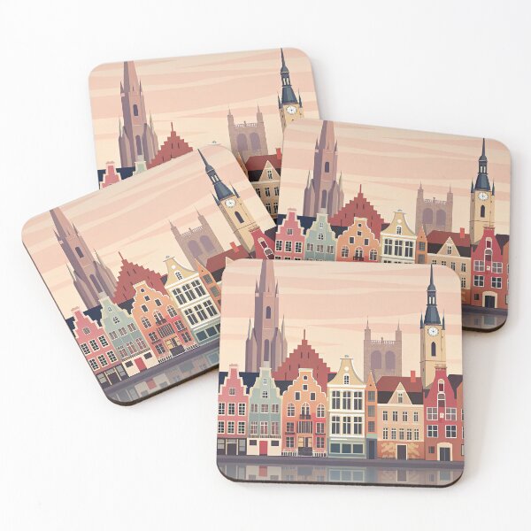 Item preview,  Minimalist skyline of Bruges designed and sold by paulrommer.