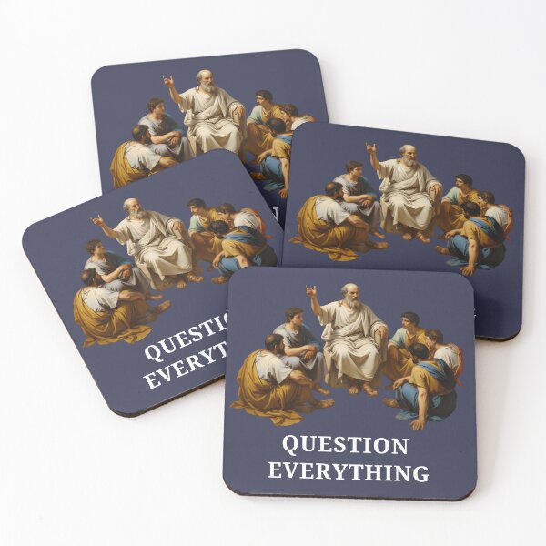 Item preview, Socratic Method Question Everything Quote designed and sold by Dakson Design - Fantasy Art.
