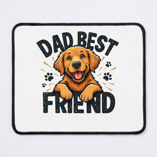 Item preview, Dad’s Best Friend T-Shirt – Cute Golden Retriever Dog Dad Gift Tee designed and sold by E-Stores.