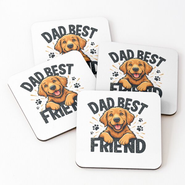 Item preview, Dad’s Best Friend T-Shirt – Cute Golden Retriever Dog Dad Gift Tee designed and sold by E-Stores.