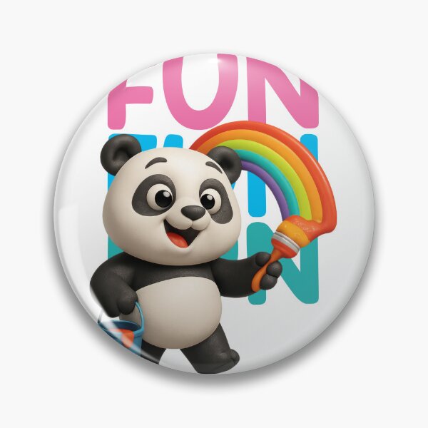 Item preview, kawaii panda, rainbow drawing designed and sold by Mauswohn.