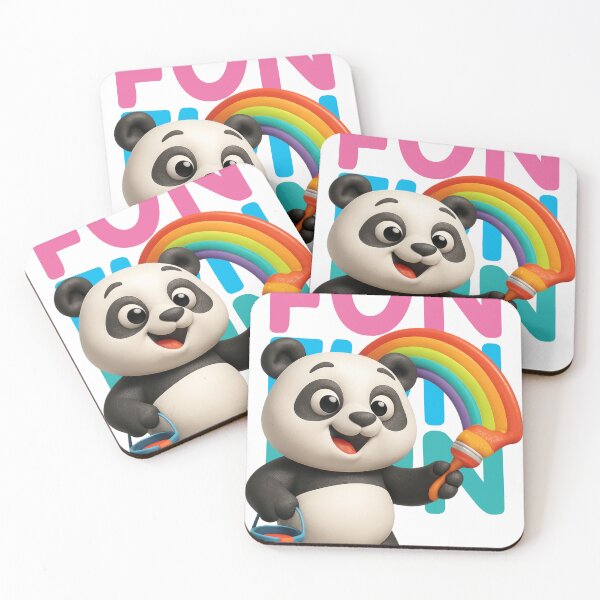 Item preview, kawaii panda, rainbow drawing designed and sold by Mauswohn.