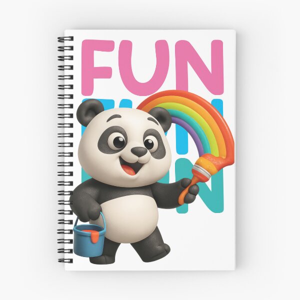 Item preview, kawaii panda, rainbow drawing designed and sold by Mauswohn.
