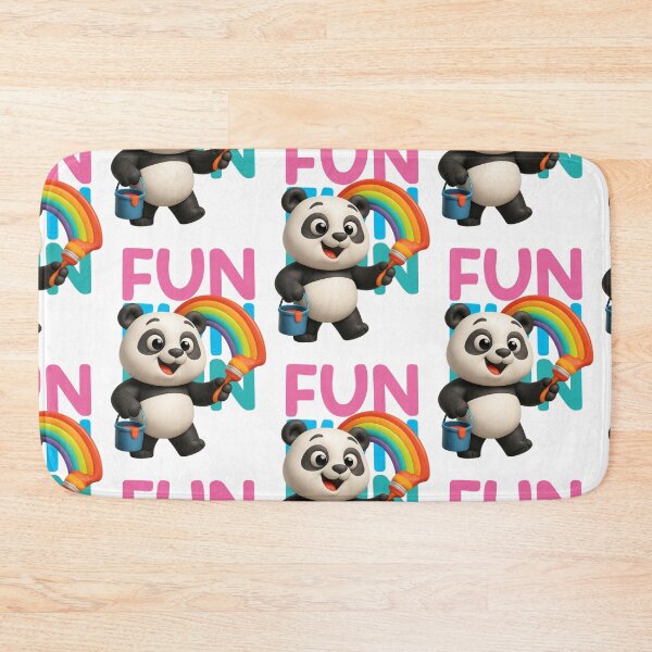 Item preview, kawaii panda, rainbow drawing designed and sold by Mauswohn.