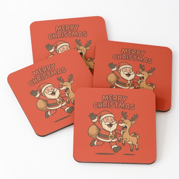 Item preview, Santa Claus Happy with Rudolph designed and sold by Arte Cartoon From TagTeam Group.
