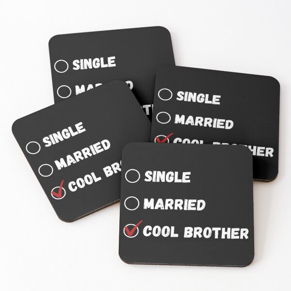 Item preview, Single Married Cool Brother, Funny Brother Shirt designed and sold by Sleepy Cat Design.