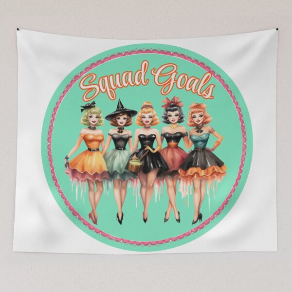 Item preview, Halloween Gals designed and sold by Kitty Quinn Of Wonder Design's.