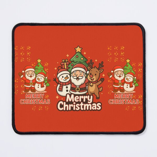 Item preview, Santa Claus Happy with Rudolph and Snow Puppet designed and sold by Arte Cartoon From TagTeam Group.