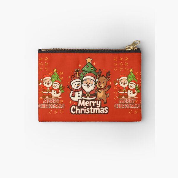Artikelvorschau, Weihnachtsmann glücklich mit Rudolph und Schneepuppe entworfen und verkauft von Arte Cartoon From TagTeam Group.