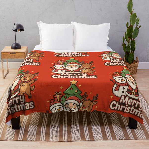 Item preview, Santa Claus Happy with Rudolph and Snow Puppet designed and sold by Arte Cartoon From TagTeam Group.