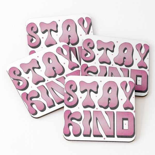 Item preview, "Stay Kind Retro Pink". "Positive Vibes". designed and sold by ZyVoAli.