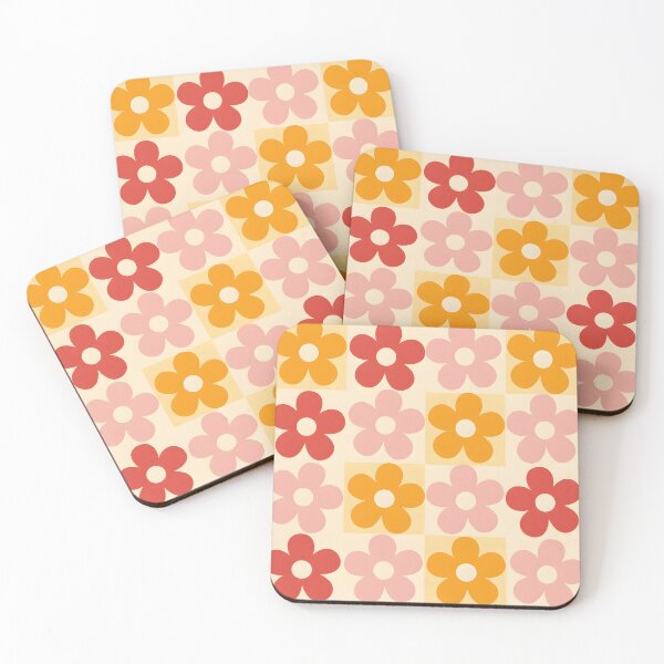 Artikelvorschau, Retro-Blumenmuster entworfen und verkauft von Prints and Lifestyle.