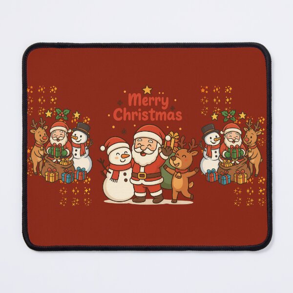 Item preview, Santa Claus with Rudolph and Snow Puppet Happy XMAS designed and sold by Arte Cartoon From TagTeam Group.