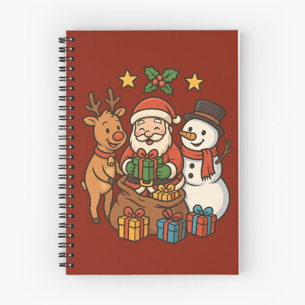 Item preview, Santa Claus with Rudolph and Snow Puppet Happy XMAS designed and sold by Arte Cartoon From TagTeam Group.