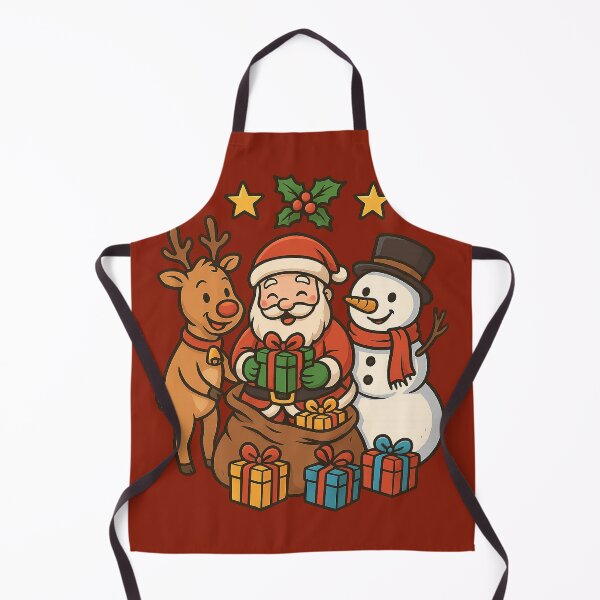 Item preview, Santa Claus with Rudolph and Snow Puppet Happy XMAS designed and sold by Arte Cartoon From TagTeam Group.