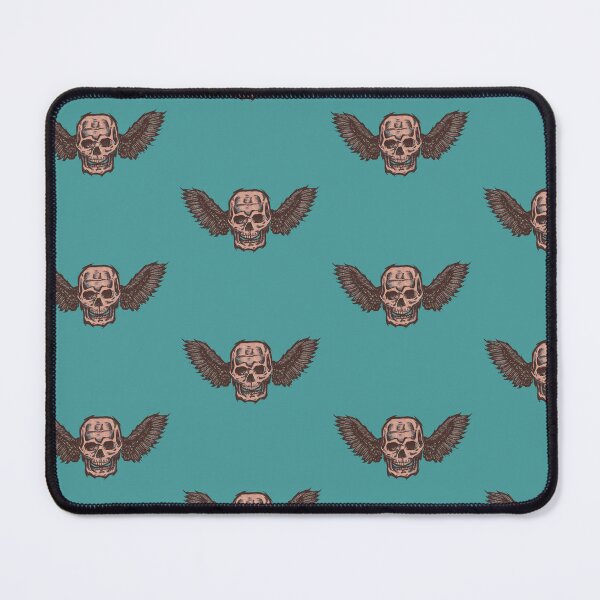 Item preview, Skull with wings on both sides – Gothic Design designed and sold by Half Mess.