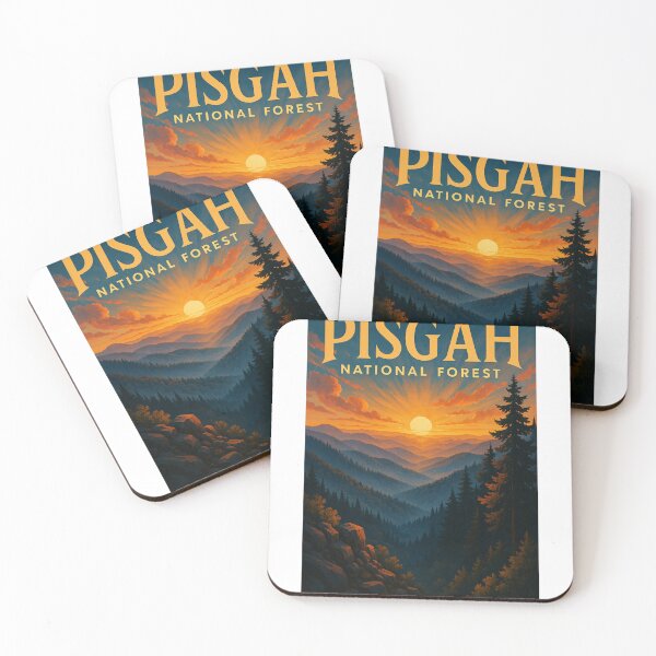 Item preview, Sunset Over Pisgah National Forest, Blue Ridge Mountains designed and sold by Aryabek.