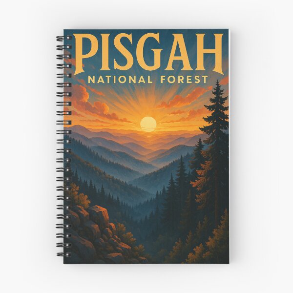 Item preview, Sunset Over Pisgah National Forest, Blue Ridge Mountains designed and sold by Aryabek.