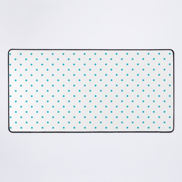Item preview, Aqua Blue Small Polka Dots On White designed and sold by POLKAIWERX.