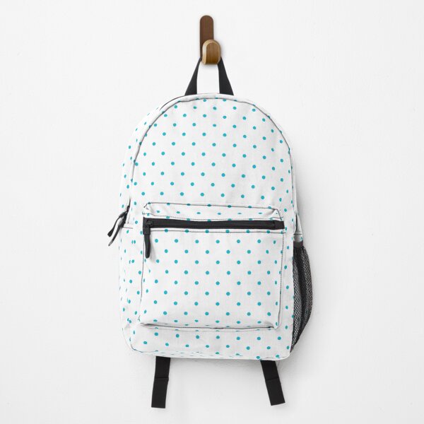 Item preview, Aqua Blue Small Polka Dots On White designed and sold by POLKAIWERX.