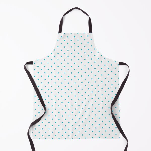 Item preview, Aqua Blue Small Polka Dots On White designed and sold by POLKAIWERX.