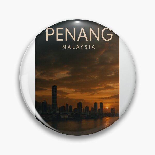 Item preview, Golden Hour Over George Town Skyline, Penang Malaysia designed and sold by Aryabek.