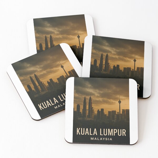 Item preview, Kuala Lumpur Sunset Skyline with Petronas Towers designed and sold by Aryabek.