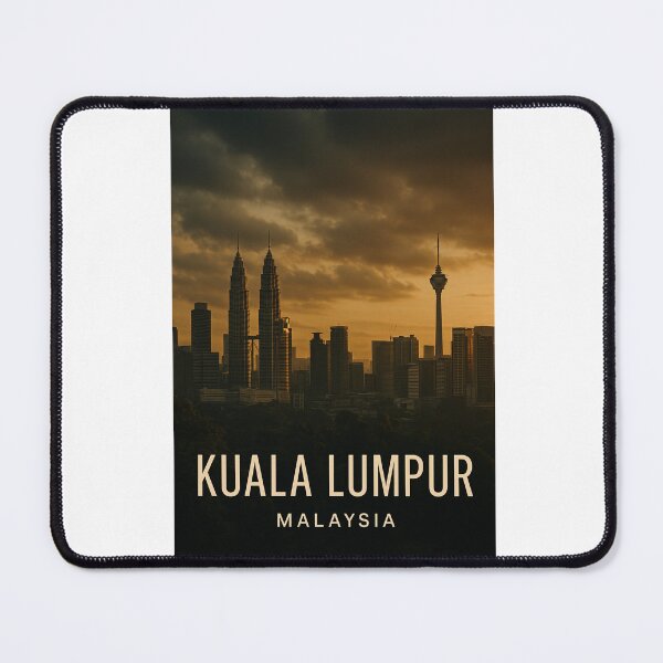 Item preview, Kuala Lumpur Sunset Skyline with Petronas Towers designed and sold by Aryabek.