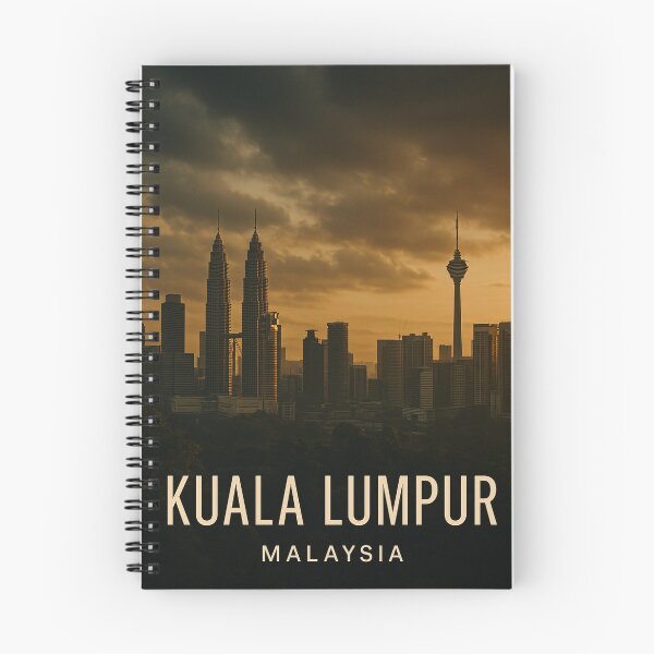 Item preview, Kuala Lumpur Sunset Skyline with Petronas Towers designed and sold by Aryabek.