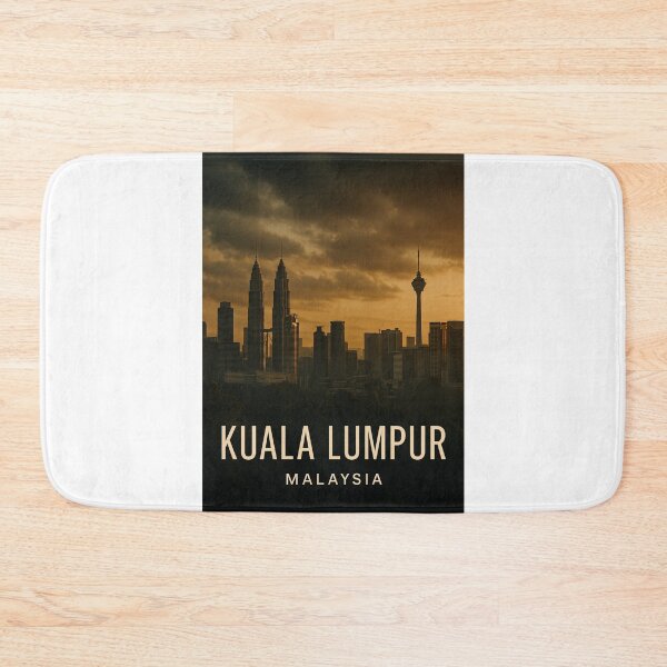 Item preview, Kuala Lumpur Sunset Skyline with Petronas Towers designed and sold by Aryabek.
