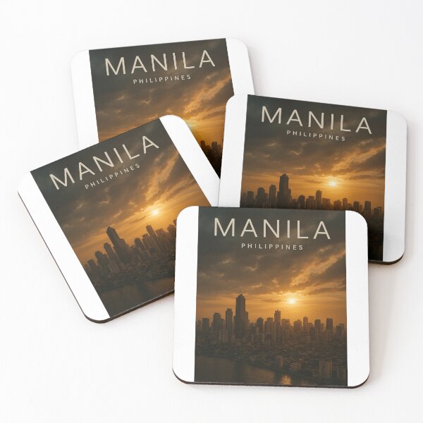 Item preview, Golden Hour Across Manila Skyline, Philippines designed and sold by Aryabek.