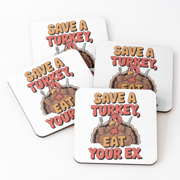 Item preview, Save a Turkey Eat Your Ex Funny Thanksgiving Shirt designed and sold by WSPrintCrafter.