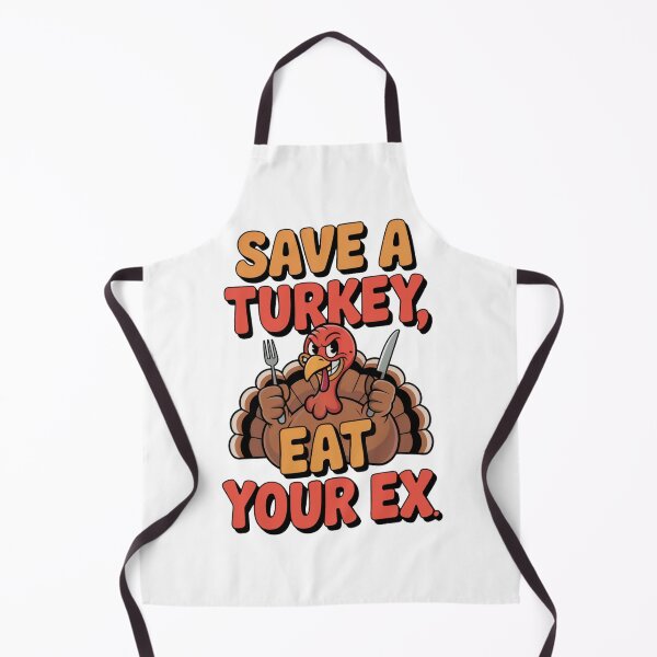 Item preview, Save a Turkey Eat Your Ex Funny Thanksgiving Shirt designed and sold by WSPrintCrafter.