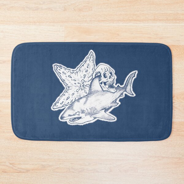 Item preview, Shark, Skull, and Starfish Dark Ocean Art - Abyssal Fusion designed and sold by Half Mess.