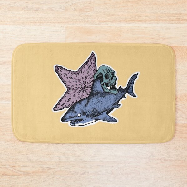 Item preview, Shark, Skull, and Starfish Dark Ocean Art - Abyssal Fusion designed and sold by Half Mess.