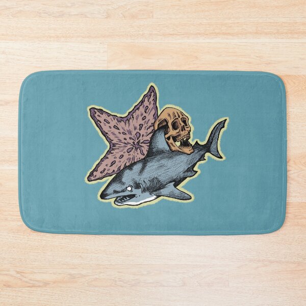 Item preview, Shark, Skull, and Starfish Dark Ocean Art - Abyssal Fusion designed and sold by Half Mess.
