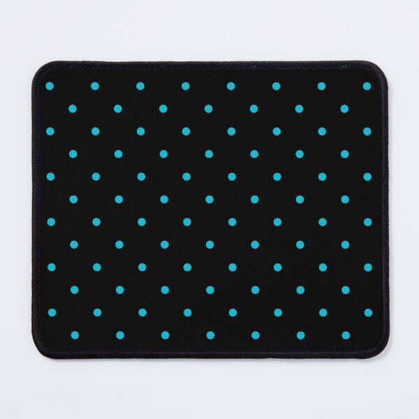 Item preview, Aqua Blue Small Polka Dots On Black designed and sold by POLKAIWERX.