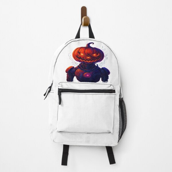 Item preview, Cyber Pumpkin Bot – Halloween Neon Edition | GlowAI Designs designed and sold by GlowAIDesigns.
