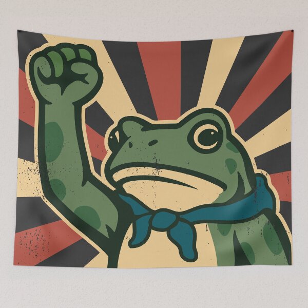 Item preview, frog resist Retro Revolutionary designed and sold by CamaleonDesigns.