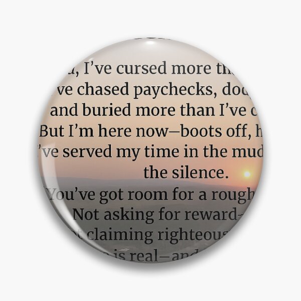 Item preview, Roughneck’s Redemption – Oilfield Faith & Grace Poem designed and sold by FreedomGarage.