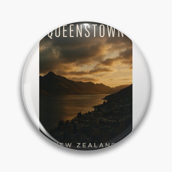 Item preview, Queenstown and Lake Wakatipu at Sunset, New Zealand designed and sold by Places On Earth.