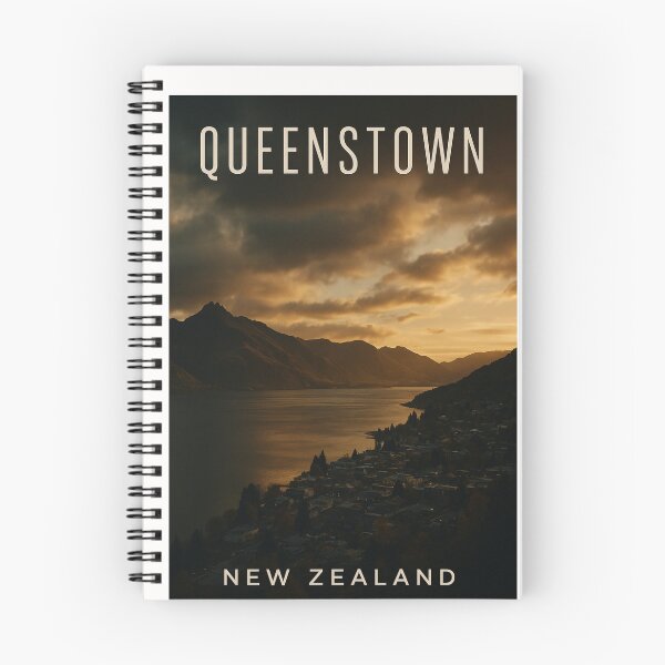 Item preview, Queenstown and Lake Wakatipu at Sunset, New Zealand designed and sold by Places On Earth.