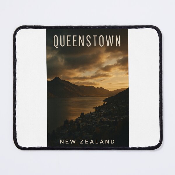 Item preview, Queenstown and Lake Wakatipu at Sunset, New Zealand designed and sold by Places On Earth.