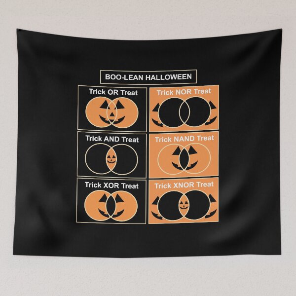 Item preview, Boo-Lean Halloween Venn Diagram Trick Or Treat Meme designed and sold by elderberry.