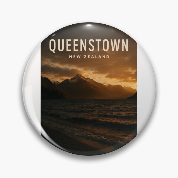 Item preview, Golden Sunset on Lake Wakatipu, Queenstown New Zealand designed and sold by Places On Earth.